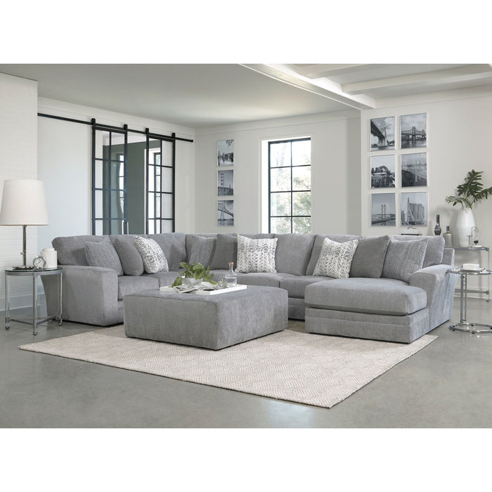 2477 Large 3 PC Sectional in Glacier Gray Sectional