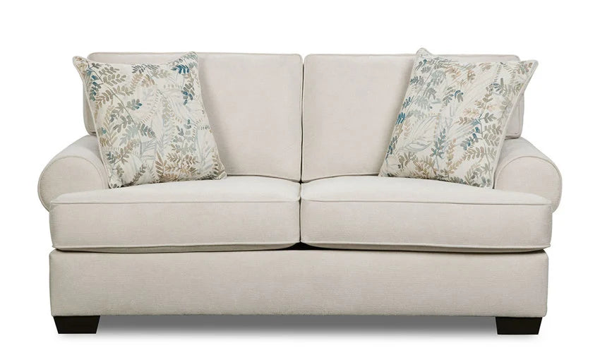 Feather Cream Sofa & Loveseat