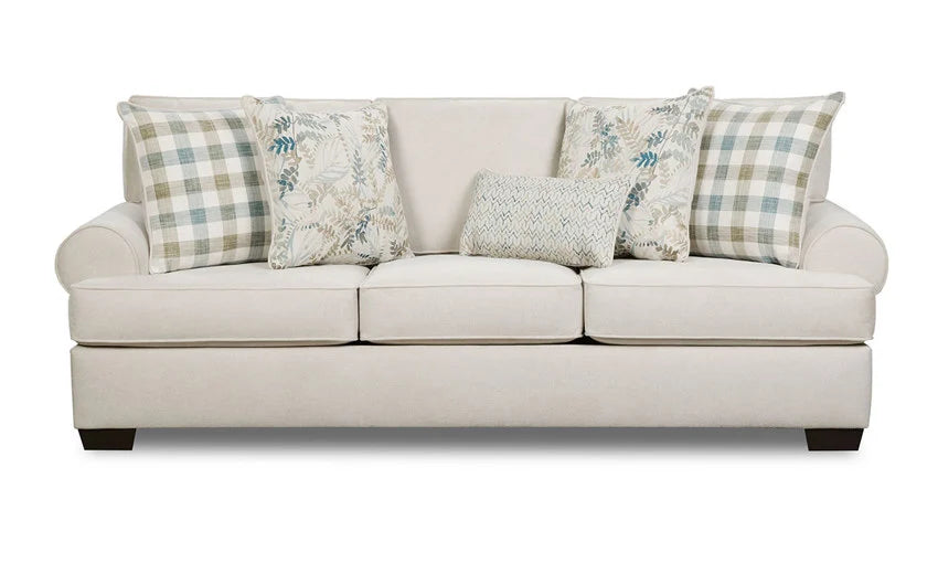 Feather Cream Sofa & Loveseat