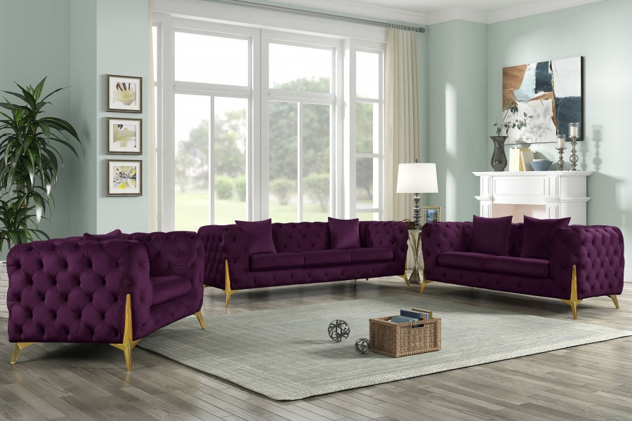 Kingdom Purple Velvet Sofa