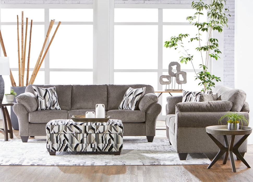 22400 Sofa & Loveseat Set: Safari Cobblestone