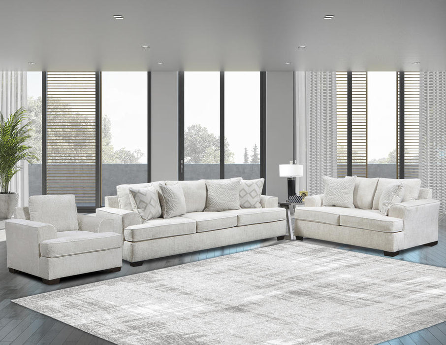 2580 Ritzy Cream Sofa & Loveseat