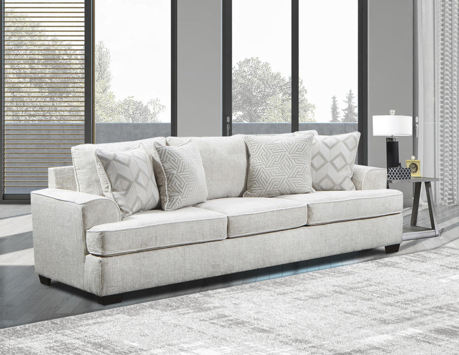 2580 Ritzy Cream Sofa & Loveseat