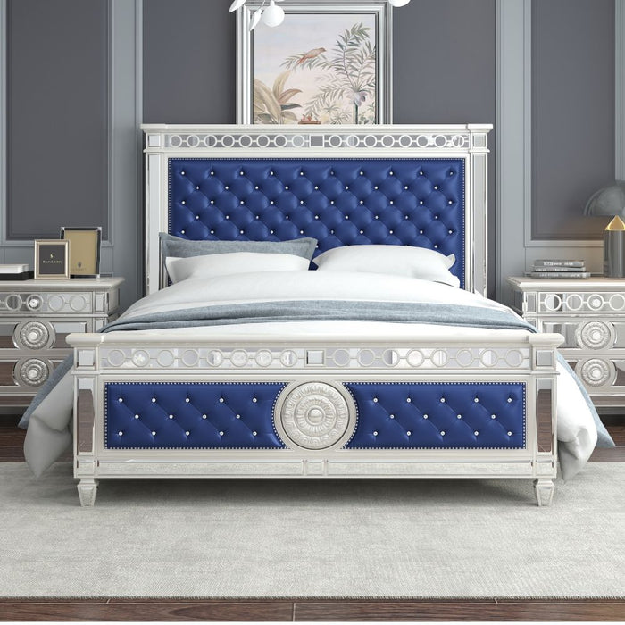 Varian Velvet Bedroom Set