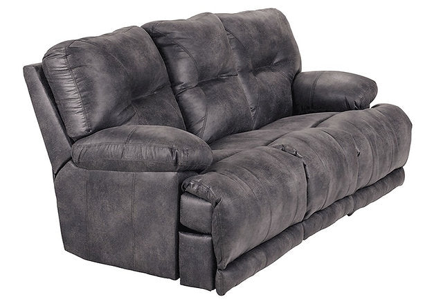 4384 Triple Reclining Sofa w/ DDT & Console Love in Slate