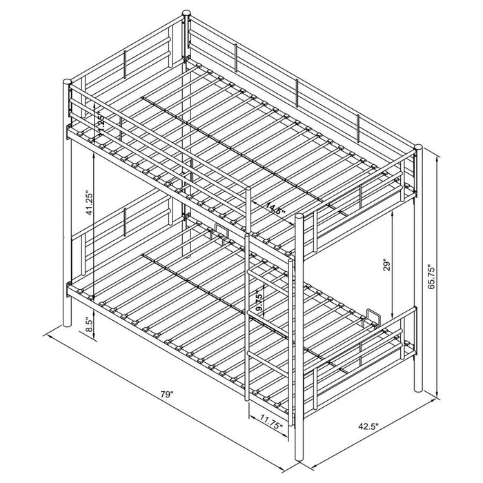 Hayward Twin over Twin Bunk Bed