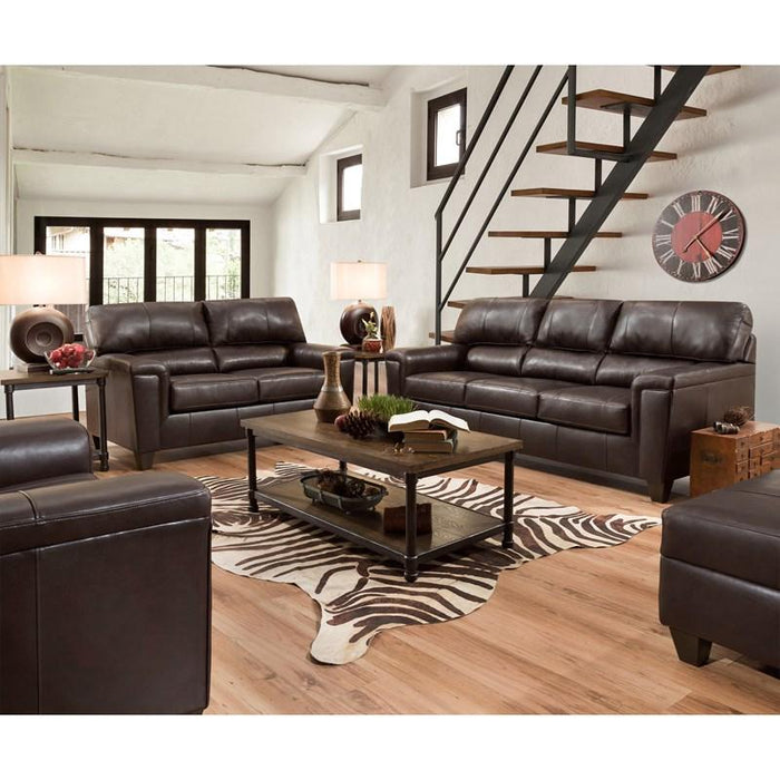 12083 Leather Sofa & Loveseat