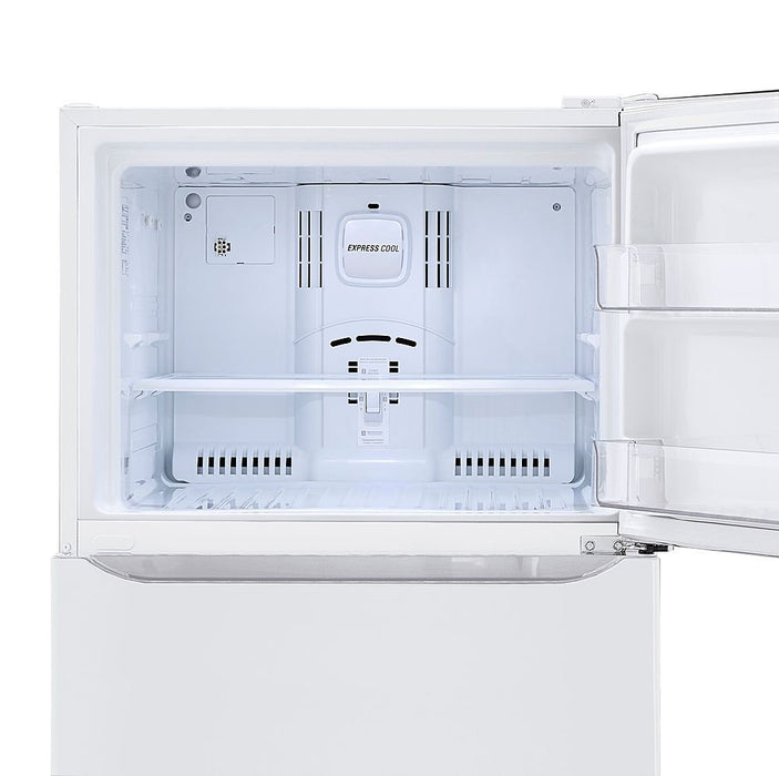 LG - 20.2 Cu. Ft. Top-Freezer Refrigerator - White