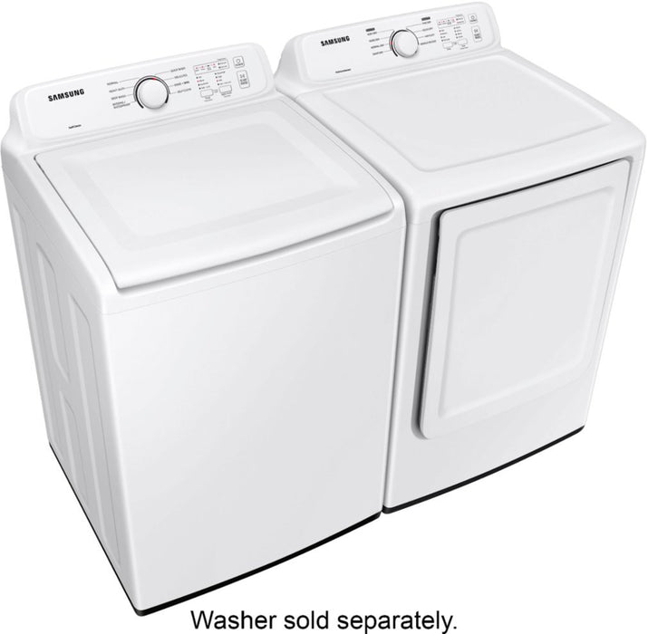 Samsung - 7.2 Cu. Ft. Electric Dryer with Sensor Dry - White