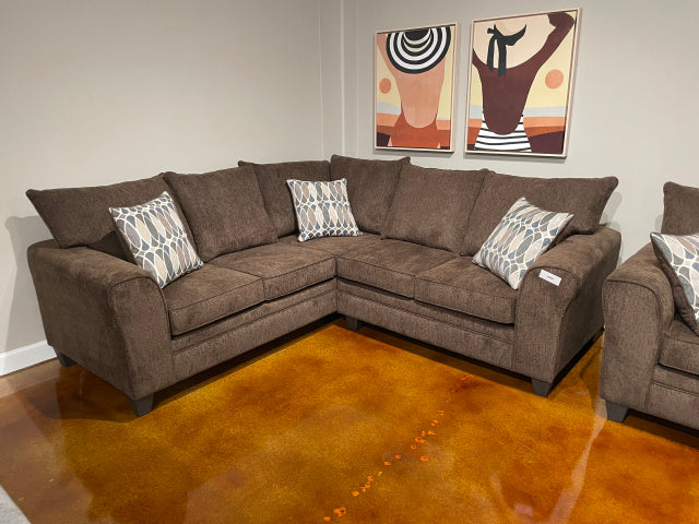 6828 Sectional - Brown (85x85)