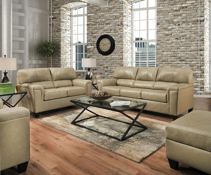 12083 Leather Sofa & Loveseat