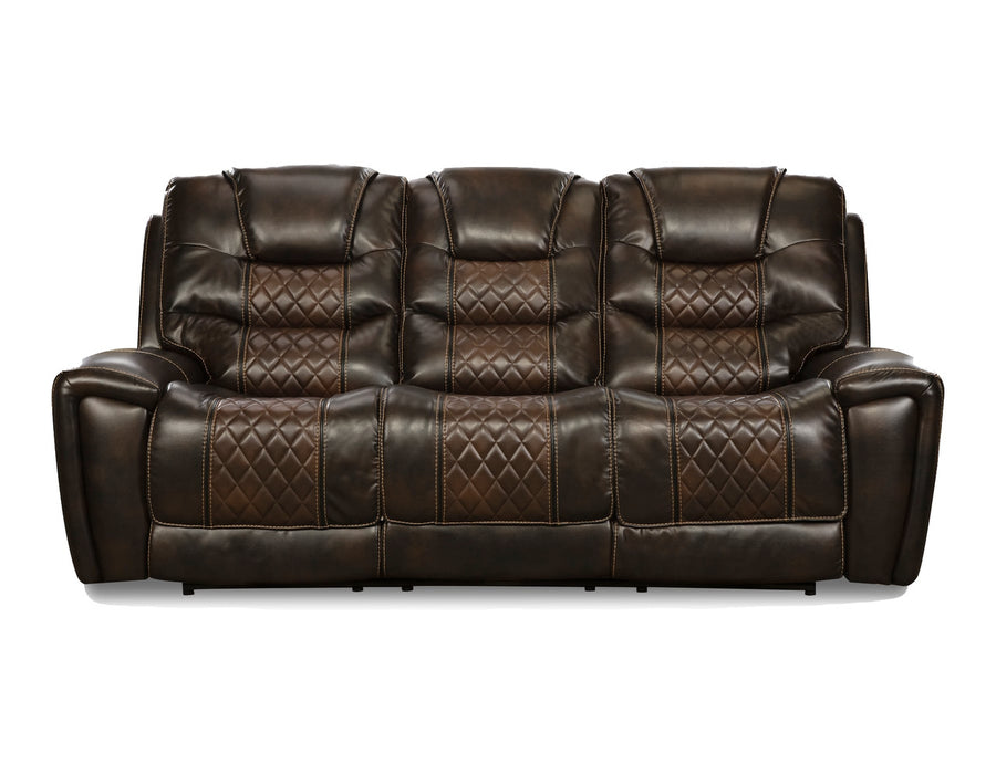 98701 Sofa & Loveseat Set: Brown & Tobacco