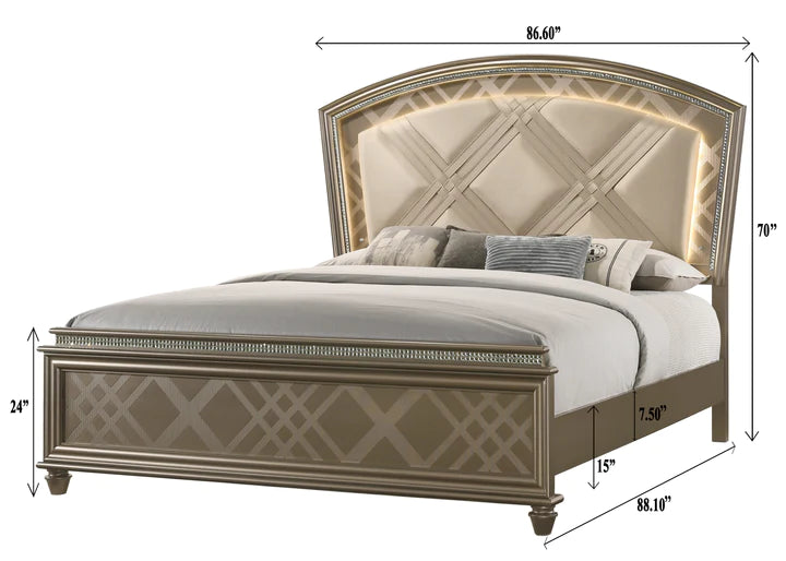 Cristal Bedroom Set 7800