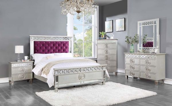 Varian Velvet Bedroom Set