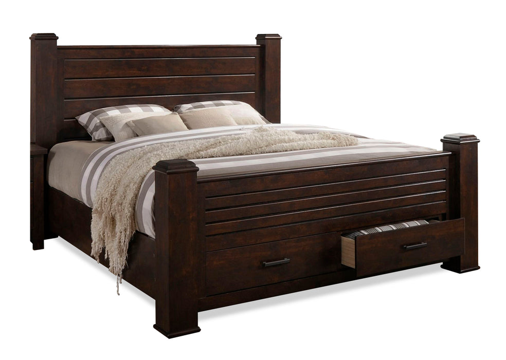 6413 Dark Brown Bed