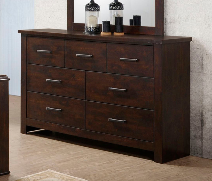 6413 Elijah Dark Brown 5pc Bedroom