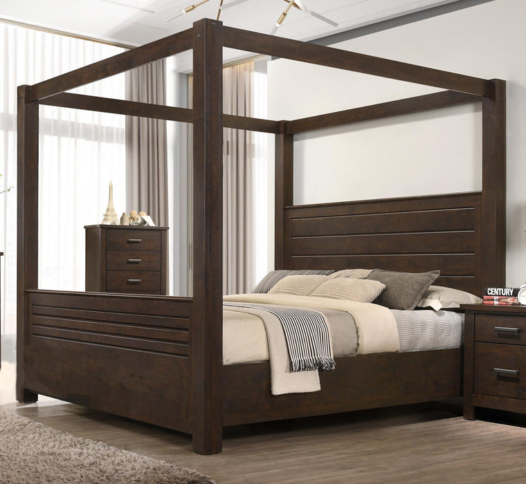 6413 Elijah Dark Brown 5pc Bedroom