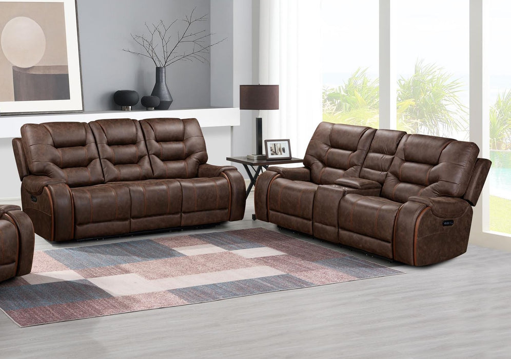 81003 Walnut Power Motion Living Room Set