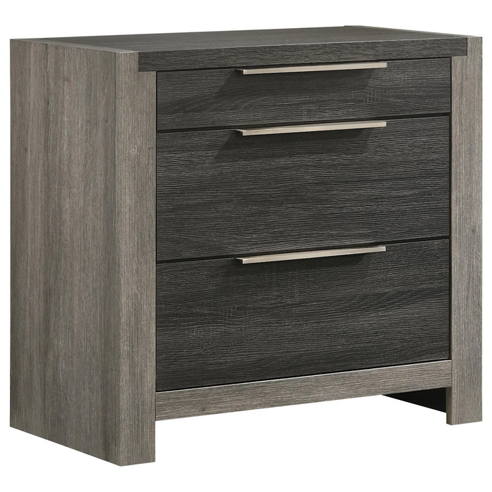 1071 2-Tone Felix Lt/Gr/Dr/Gr Bedroom Set