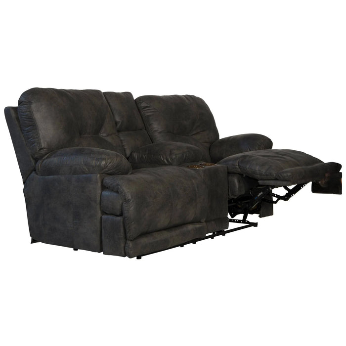 4384 Triple Reclining Sofa w/ DDT & Console Love in Slate