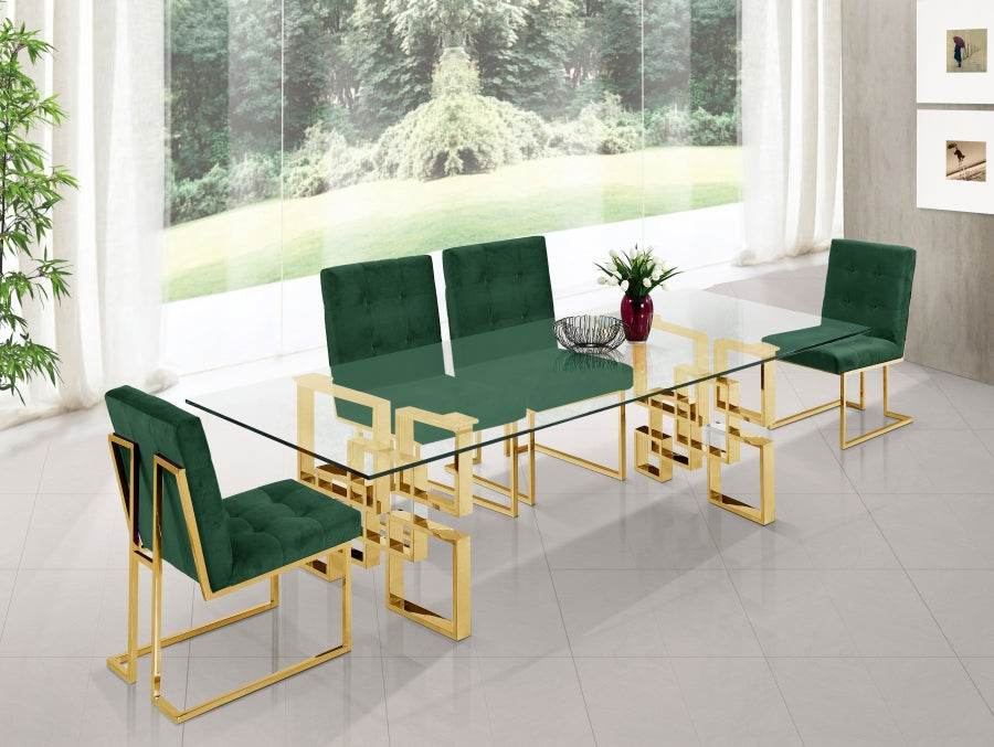 Chrome/Gold Plated Dining Table