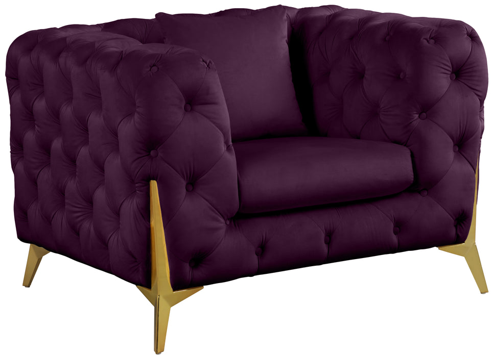 Kingdom Purple Velvet Chair