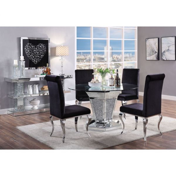 Round Glass Noralie Dining Table