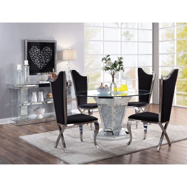 Round Glass Noralie Dining Table