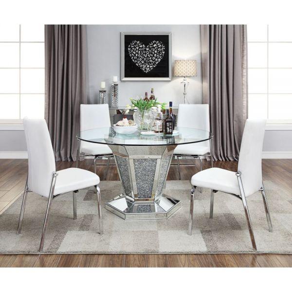 Round Glass Noralie Dining Table